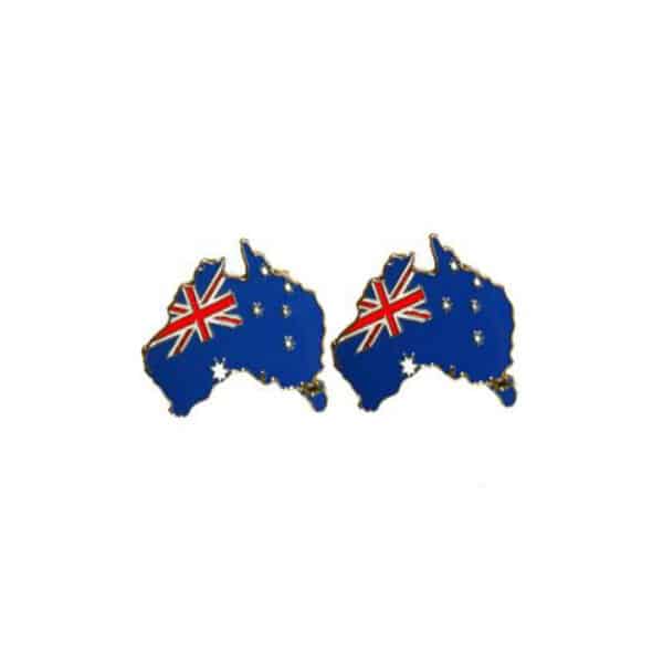 Australia Map Coloured Cufflinks