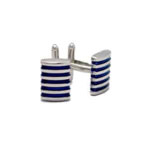 Blue Stripe Cufflinks