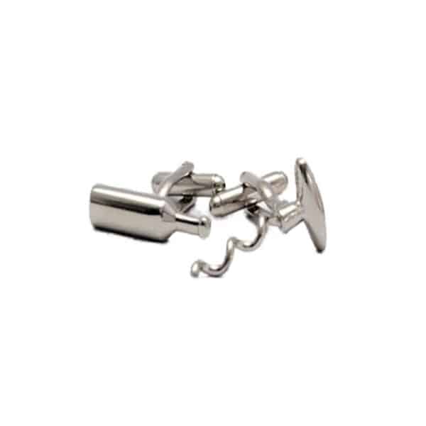 Bottle & Corkscrew Cufflinks