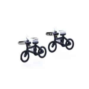 Coloured Bike Cufflinks - Black