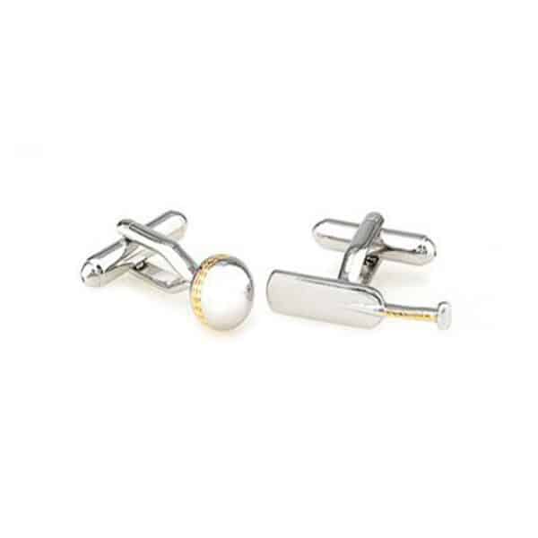Cricket Bat & Ball Cufflinks