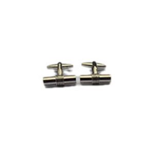 Cylinder with Braid Accent Cufflinks