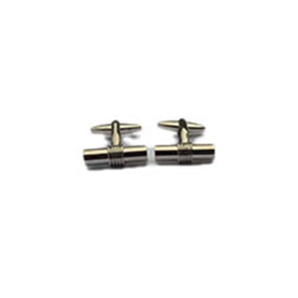 Cylinder with Braid Accent Cufflinks