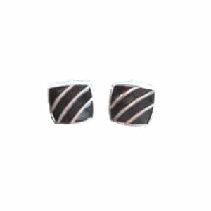 Black Diagonal Cufflinks