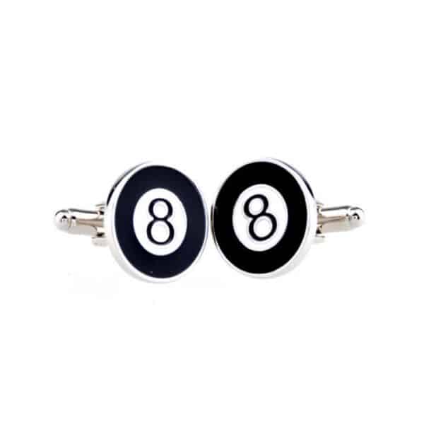 Flat Pool Ball Cufflinks