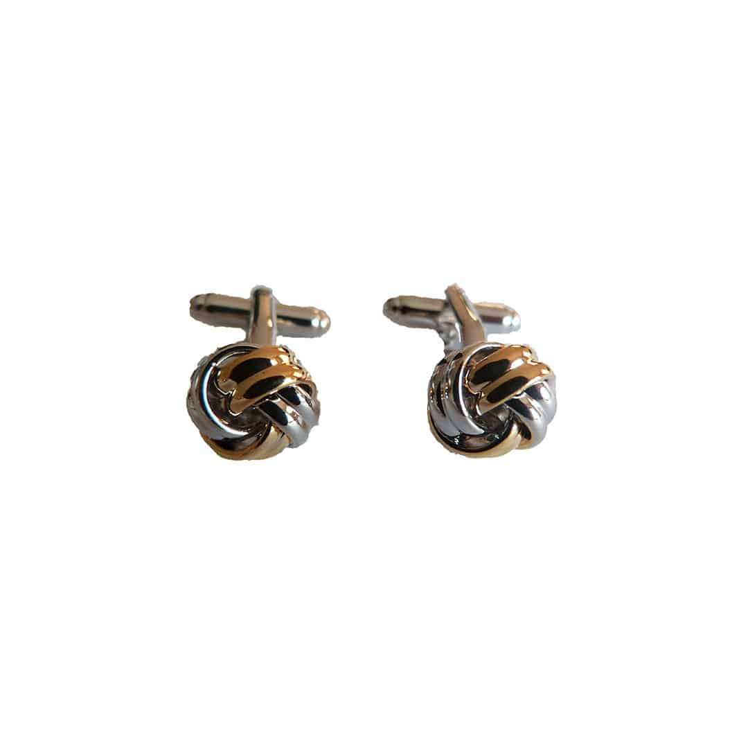 Ribbed Knots Cufflinks - Cufflink Suite