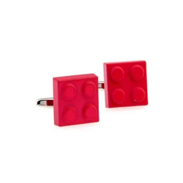 Red Lego Brick Cufflinks