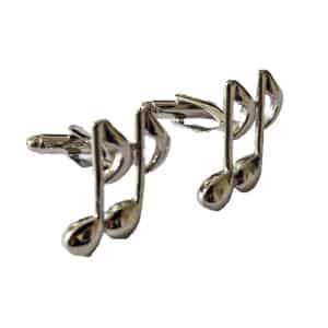 Music Notes Cufflinks silver