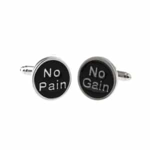 No Pain No Gain Cufflinks