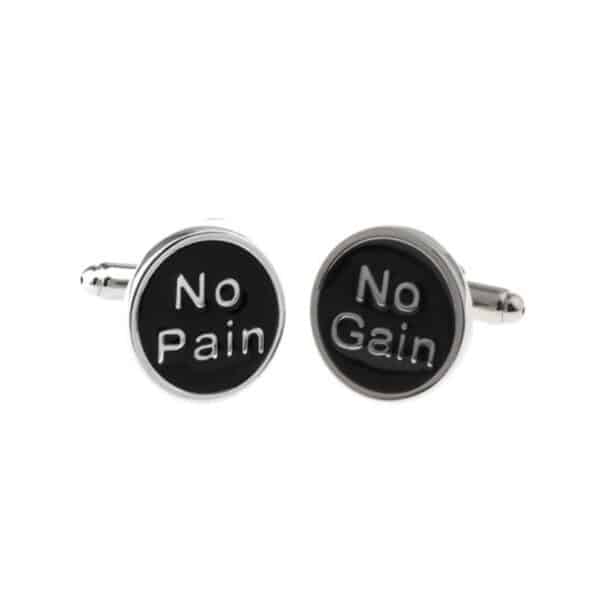 No Pain No Gain Cufflinks