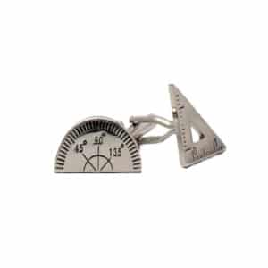 Protractor & Set Square Cufflinks