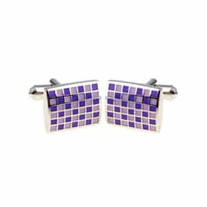Purple Mini Square Cufflinks