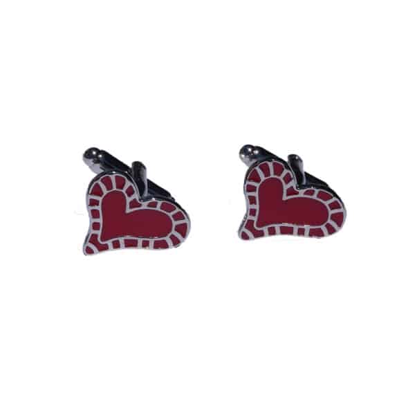 Red Heart Cufflinks