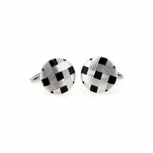 Round Cross Cufflinks