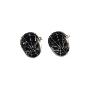 Black Spiderman mask cufflinks