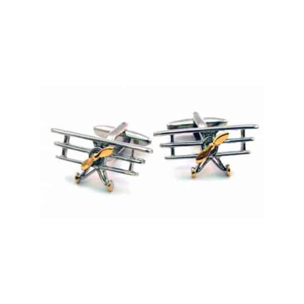 Triplane Gold Rota Cufflinks