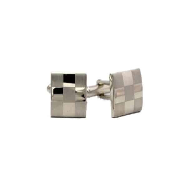 Two Tone Check Cufflinks