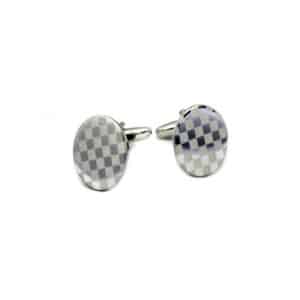 Two Tone Circle Cufflinks