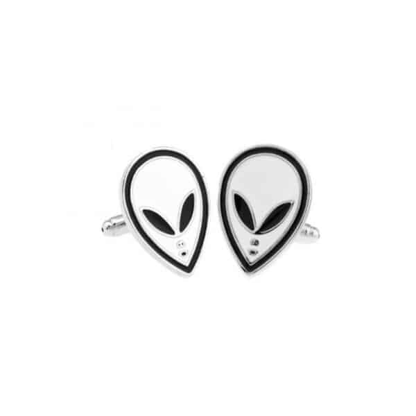 White Alien Cufflinks