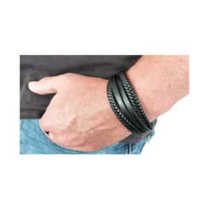 Black Leather Bracelet