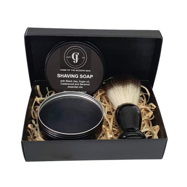 Shave soap and brush giftset